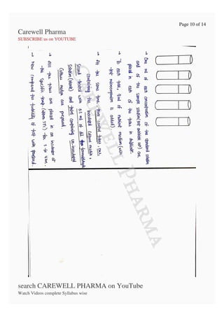 Page 10 of 14
Carewell Pharma
SUBSCRIBE us on YOUTUBE
D
2
i
search CAREWELL PHARMA on YouTube
Watch Videos complete Syllabus wise
ARM
 