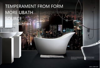 U bath corian bathtub and basins