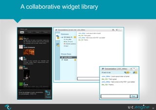A collaborative widget library




                                 38
 