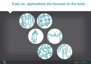 Even so, applications are focused on the tools…




                                                  4
 