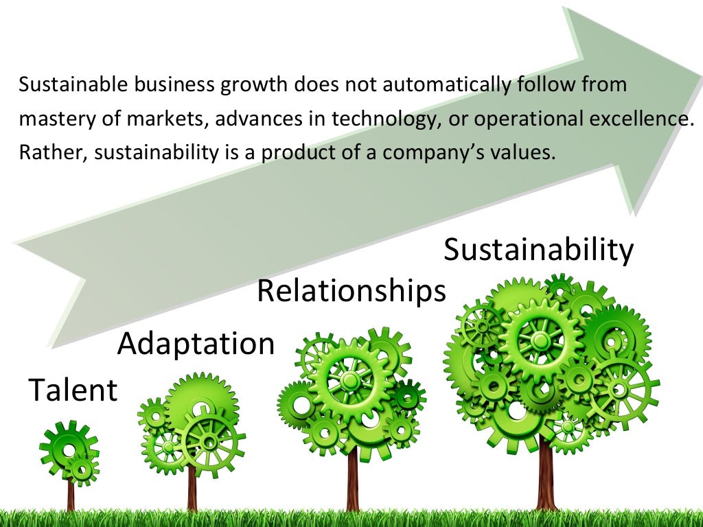 Growing a Sustainable Business
