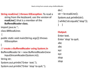 U-III Prt-2.pptx0 for Java and hardware coding... | PPTX