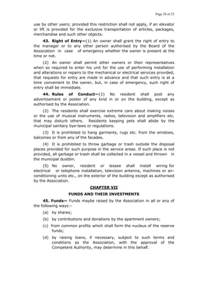 U.P. APARTMENT RULES 2010 | PDF
