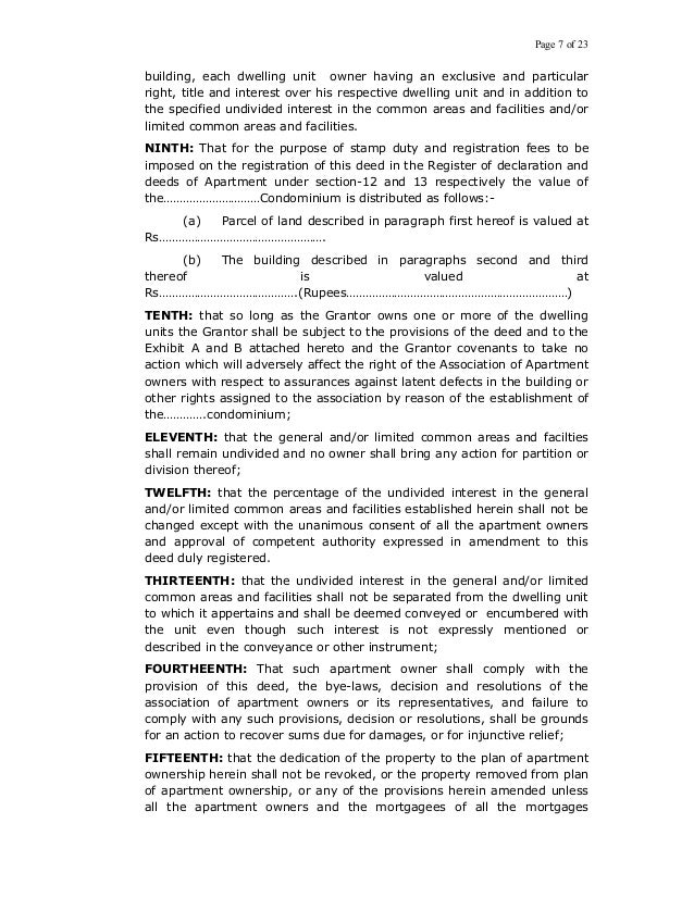 U.P. APARTMENT RULES 2010