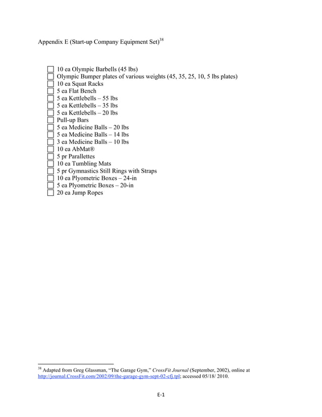 U S Army CrossFit Study Guide