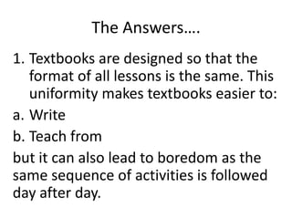Adapting the English Textbook to Students' Needs | PPTX