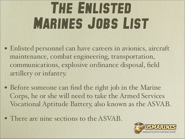 What Jobs Does The Marine Corps Offer U.S Marines Careers: Learning How You can Serve