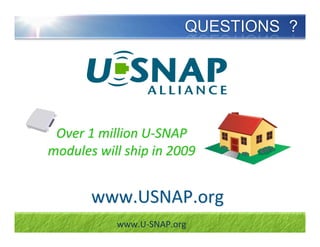 Utility Smart Network Access Port (U-SNAP) Alliance Overview | PDF