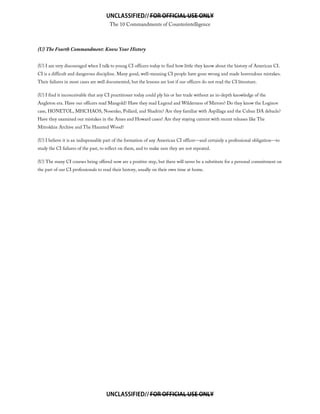 The 10 Commandments of Counterintelligence