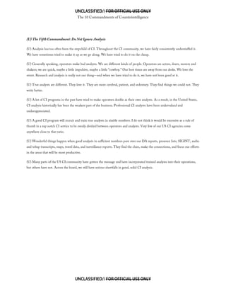 The 10 Commandments of Counterintelligence