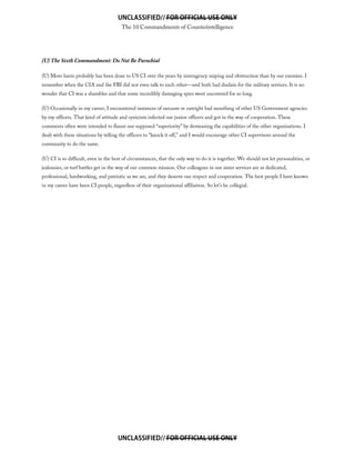 The 10 Commandments of Counterintelligence