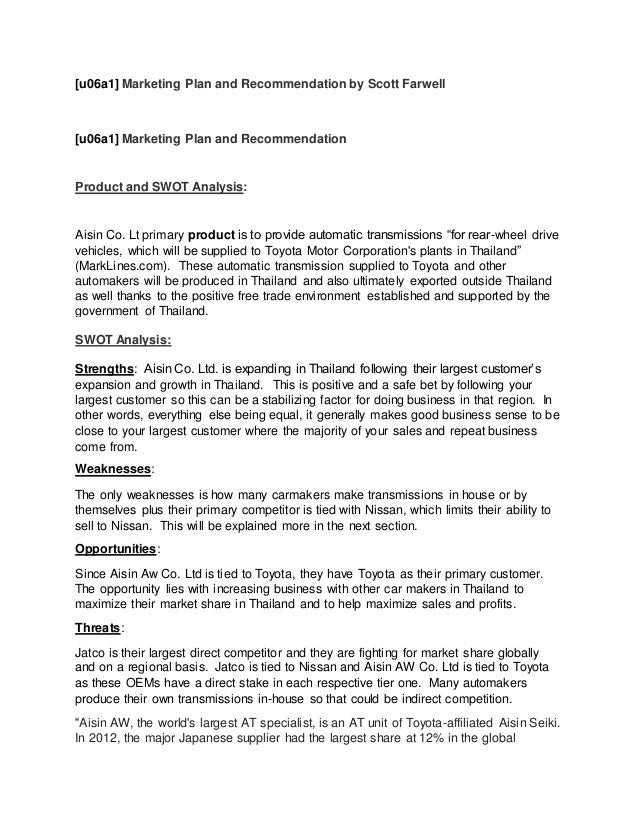 Business recommendation paper picture