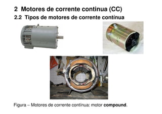 2 Motores de corrente continua (CC)
2.2 Tipos de motores de corrente contínua
Figura − Motores de corrente contínua: motor compound.
 
