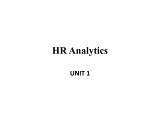 presentation on HUMAN RESOURCE ANALYTICS | PPTX