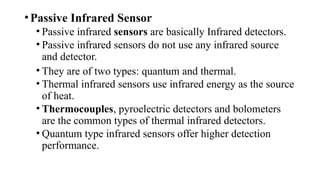 types of sensors used in sensor and interface modules | PPTX