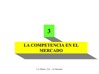 3

LA COMPETENCIA EN EL
     MERCADO



    J.A. Piñeiro - X.C. - As Mercedes
 