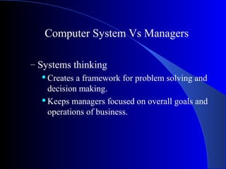 Management System Computer Middle Management Information System: Information, Information System ...