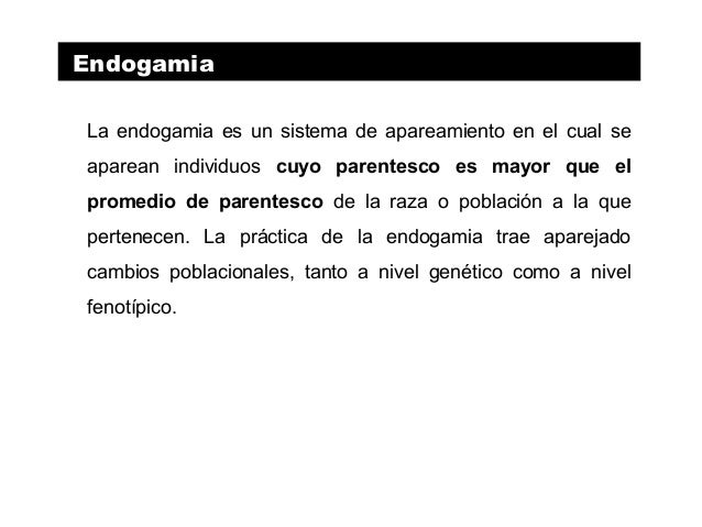 10 endogamia