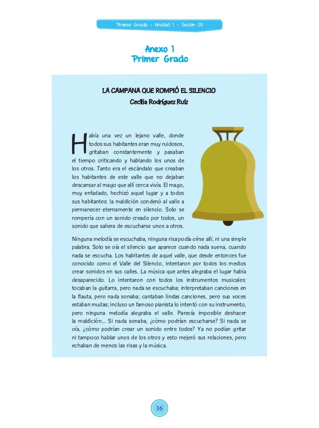 PRIMERA UNIDAD DIDÁCTICA DE 1° grado.