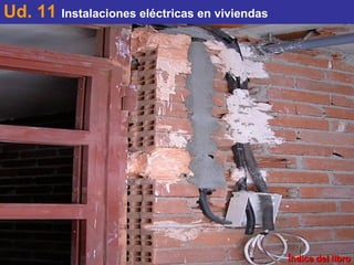 Índice del libro Ud. 11  Instalaciones eléctricas en viviendas 