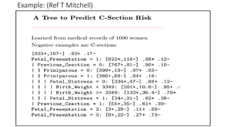 Example: (Ref T Mitchell)
 