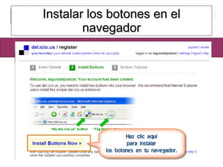 Instalar los botones en el navegador 