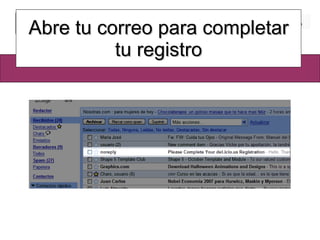 Abre tu correo para completar tu registro 