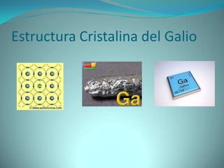 Estructura Cristalina del Galio
 