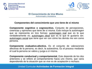 El conocimiento de uno mismo | PDF