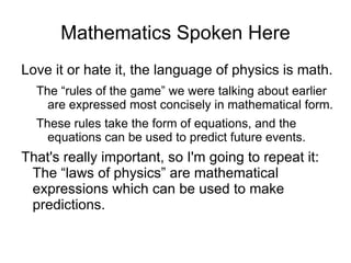An analogy to sports Suppose you're watching a sport that you have never seen before: The book uses a baseball analogy