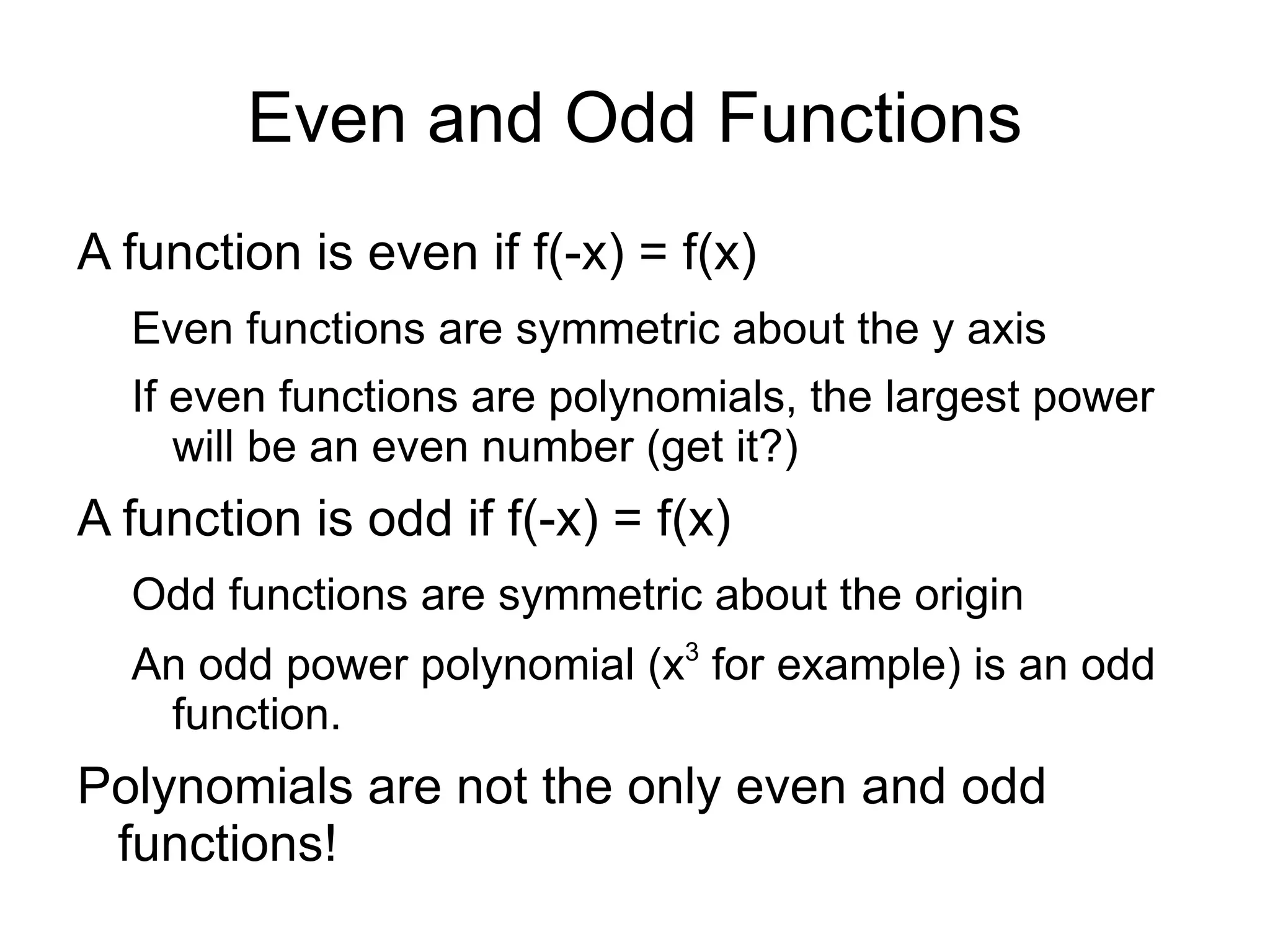 Set definition of a function A function is a rule which maps one set (the domain) to another set (the range) One domain value can only produce one range value 