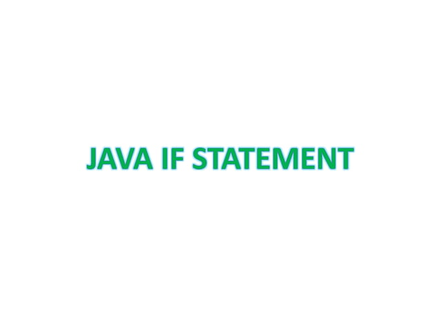 Control structures in java | PPT | Free Download