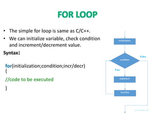 Control structures in java | PPT