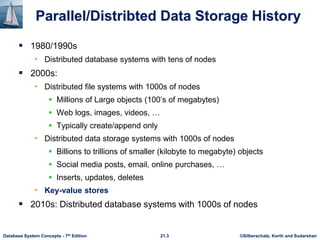 Parallel and distributed storage on databases | PDF