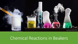 Chemical Reactions in Beakers
 