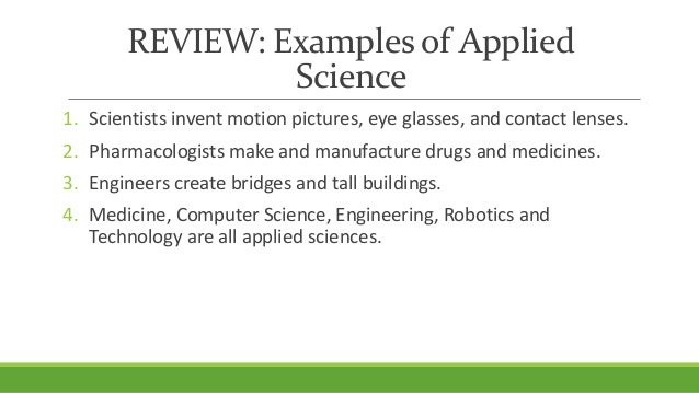 what is applied science what is applied science