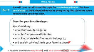 A Collection of Common Topics; Unit 1 People | PDF