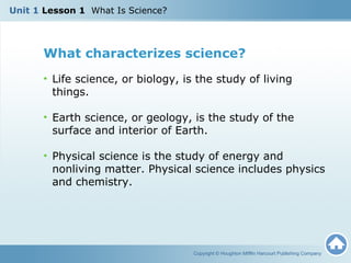 What Defines Science U1 L1 - What is Science? | PPT