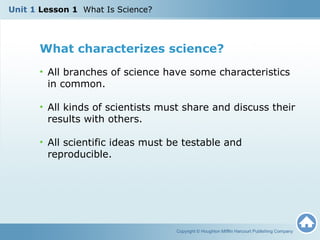 What Defines Science U1 L1 - What is Science? | PPT