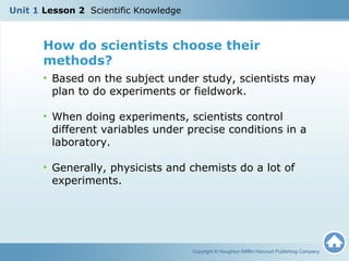 U1L2 - Scientific Knowledge | PPT