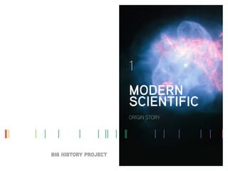 1
MODERN
SCIENTIFIC
ORIGIN STORY
 