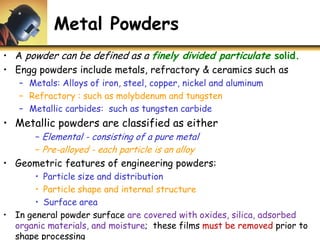 U1 p4 production & characteristics of metal powders | PDF