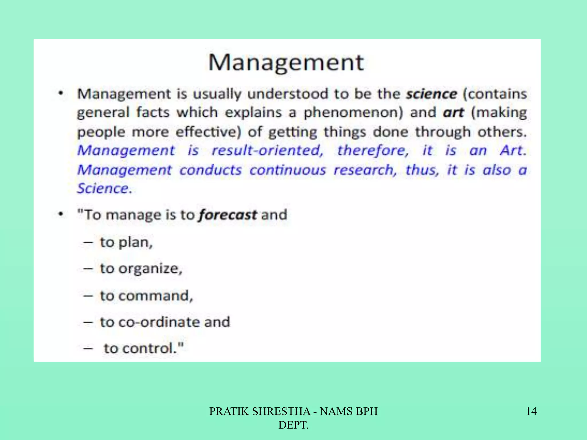 PRATIK SHRESTHA - NAMS BPH
DEPT.
14
 