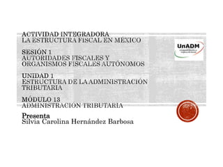 Presenta
Silvia Carolina Hernández Barbosa
 