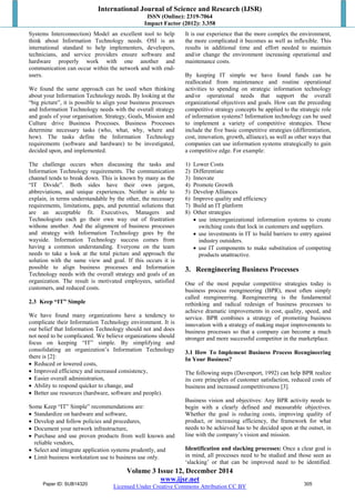 The Role of Information Technology in the Business Sector | PDF