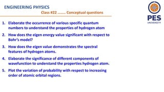 Quantum Mechanics and 3D Analysis of the Hydrogen Atom | PDF