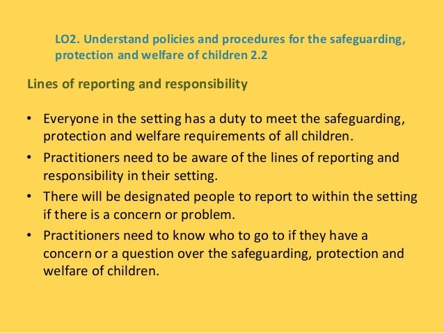 a safeguarding the welfare of children a safeguarding the welfare of children