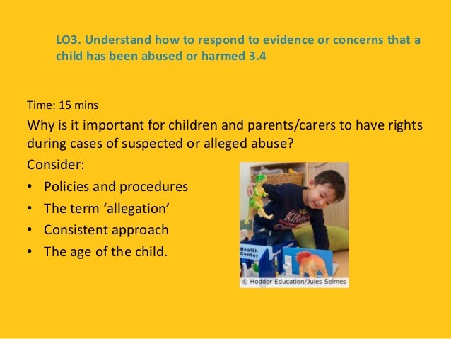 explain the rights that children and their carers have in situations where harm or abuse is suspecte Explain the rights that children, young people and their carers have in situations where harm or abuse is suspected or alleged explain ways of empowering children and young people to make positive and informed choices that support their well-being and safety. explain the rights that children and their carers have in situations where harm or abuse is suspecte Explain the rights that children, young people and their carers have in situations where harm or abuse is suspected or alleged explain ways of empowering children and young people to make positive and informed choices that support their well-being and safety.