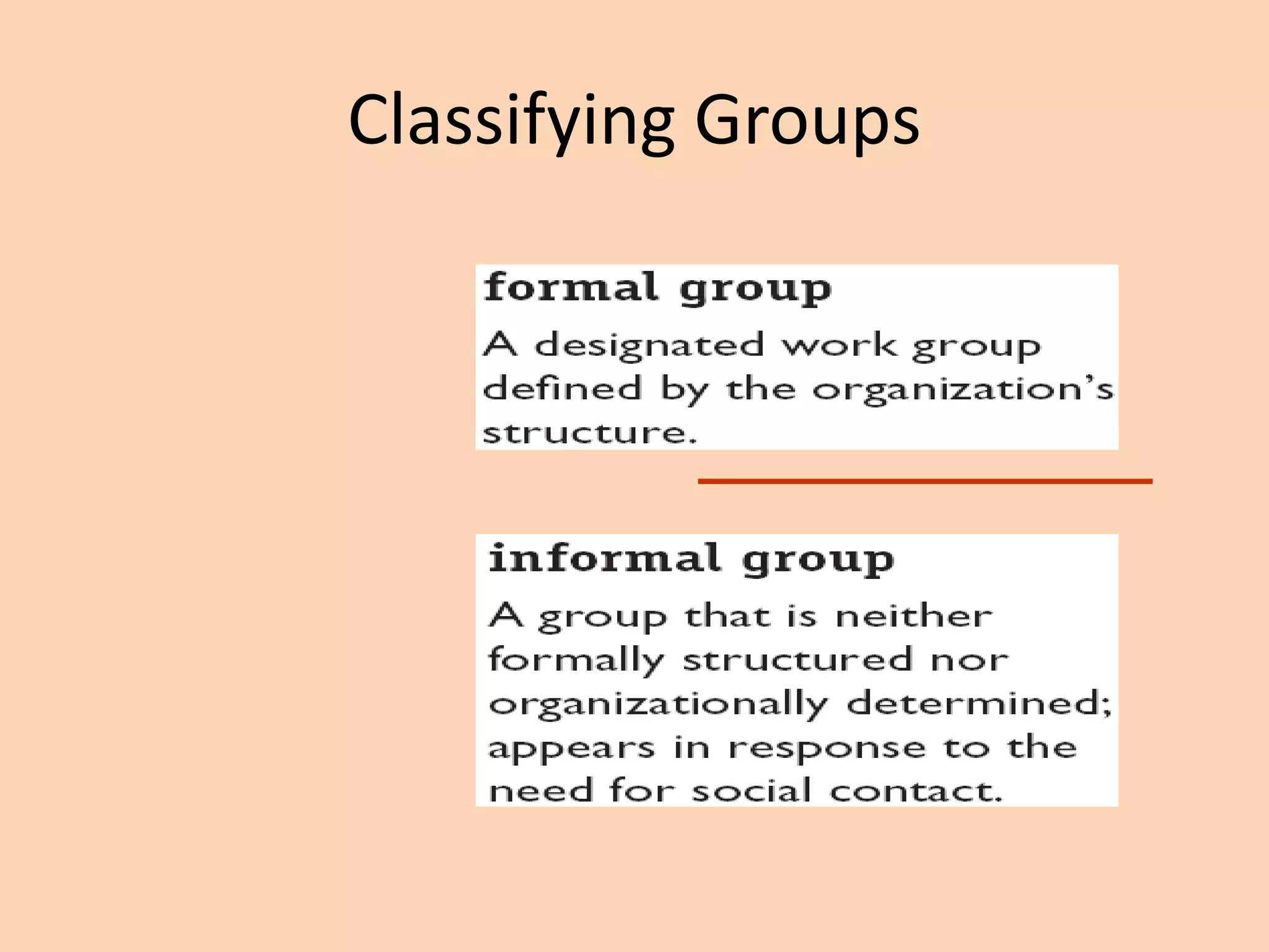 Classifying Groups
 