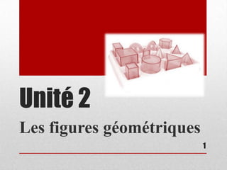 Unité 2
Les figures géométriques
                           1
 